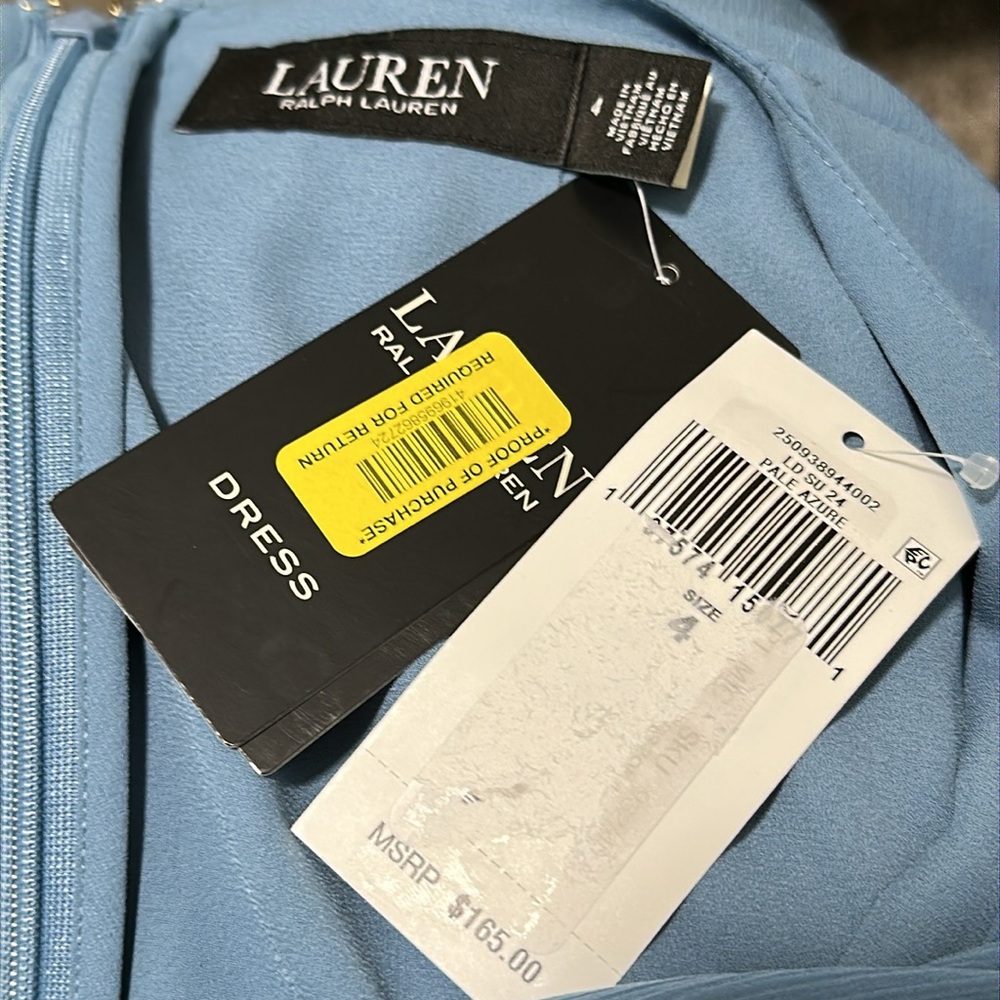 🌴 NWT Lauren Ralph Lauren Chiffon Dress - Picture 4 of 5